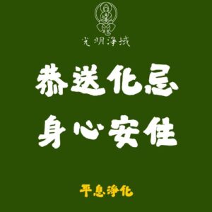 【光明淨域】恭送化忌、身心安住｜安太歲，趨吉避凶：平息淨化