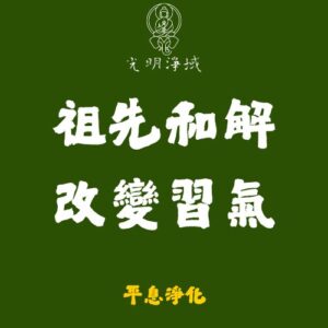 【光明淨域】祖先和解、改變習氣｜供養祖先，解開家族癥結：平息淨化