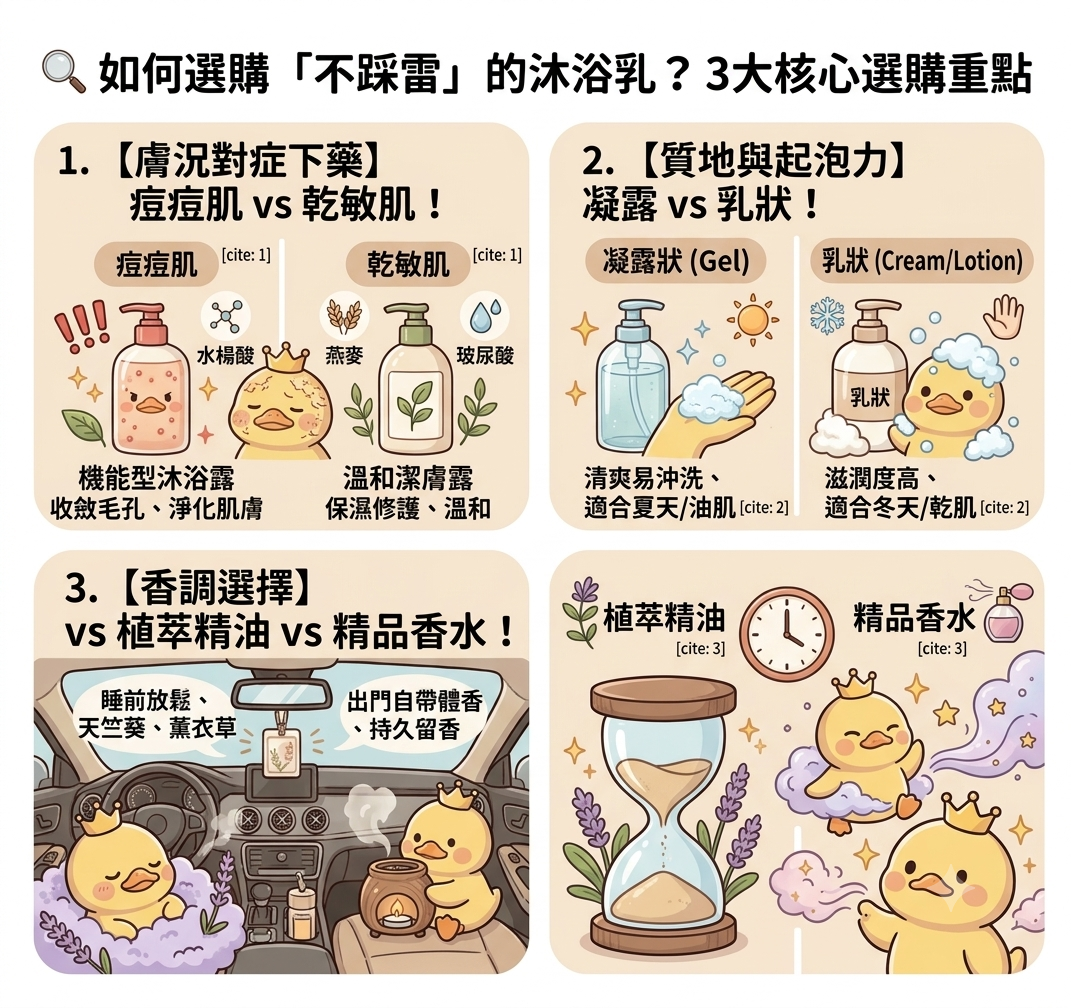 沐浴乳推薦選購重點